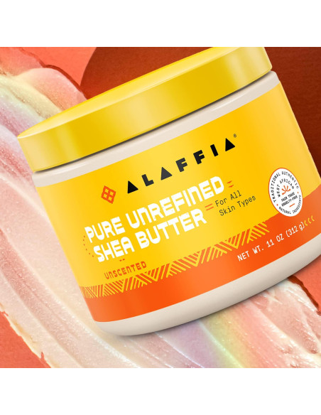 Manteca de Karité Pura Sin Refinar Alaffia 311 g - Hidratante
