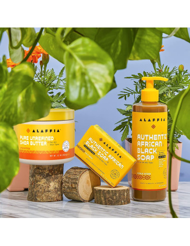 Manteca de Karité Pura Sin Refinar Alaffia 311 g - Hidratante
