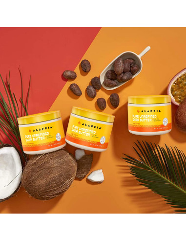 Manteca de Karité Pura Sin Refinar Alaffia 311 g - Hidratante