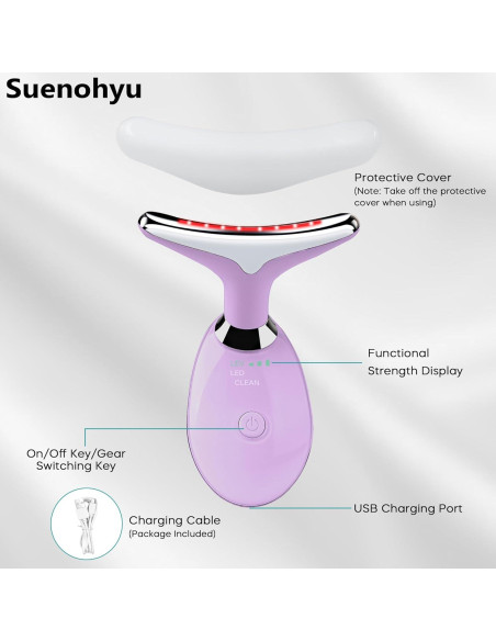 Masajeador Facial Suenohyu Portátil para Cara y Cuello