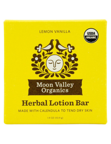 Barra de Loción Herbal Moon Valley Organics Limón Vainilla 54g