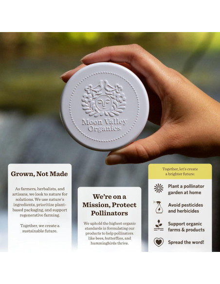 Barra de Loción Herbal Moon Valley Organics Limón Vainilla 54g