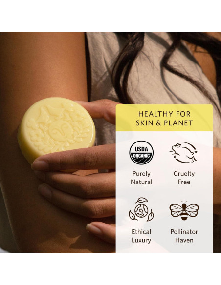 Barra de Loción Herbal Moon Valley Organics Limón Vainilla 54g