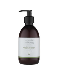 Crema Hidratante de Mano y Cuerpo Elemental Herbology 290 ml - Pomelo y Mandarina con Aloe Vera