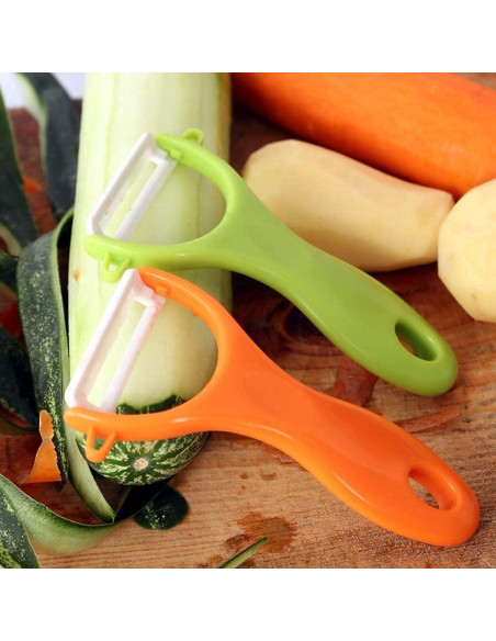 Peladores de Frutas y Verduras COLIBROX - Juego Ergonómico