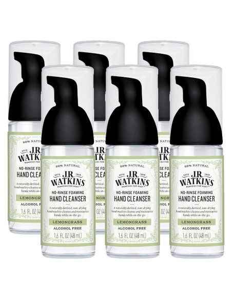 Limpiador de Manos Espumoso J.R. Watkins 47.3 ml - Paquete de 6