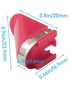 10 Cuchillas de Repuesto para Pelador Eléctrico WHYHKJ Rojo 2