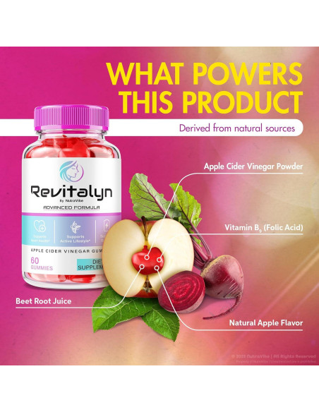 Gominolas Revitalyn de Vinagre de Manzana - 120 Unidades