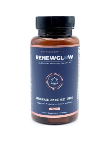 Suplemento de Biotina Renewglow 60 Cápsulas - Piel, Uñas y Cabello