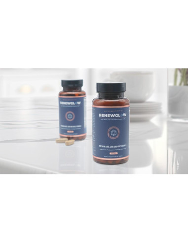 Suplemento de Biotina Renewglow 60 Cápsulas - Piel, Uñas y Cabello