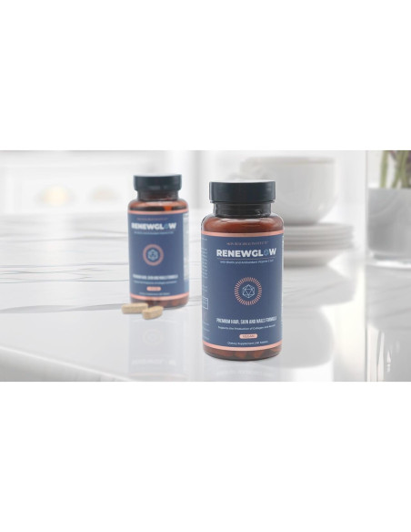 Suplemento de Biotina Renewglow 60 Cápsulas - Piel, Uñas y Cabello