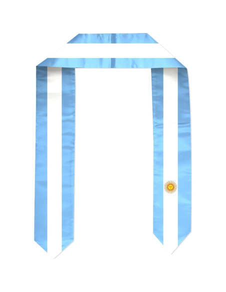 Estola de Graduación Argentina SECUNL 183x15cm Poliester