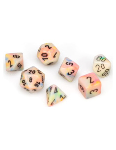 Juego de Dados Poliedricos Chessex 10mm Circo Festivo - 7 Piezas