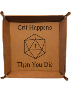 Bandeja de Dados DND Grabada Grabado PrecisionNC Marrón 2