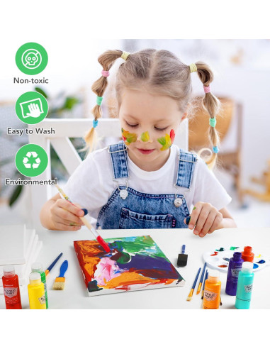 Juego de Pintura Acrílica Halobios 50 Colores 60 ml Premium