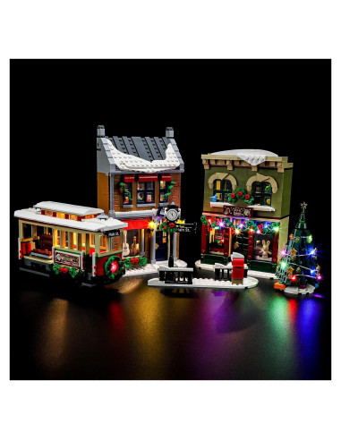 Kit de Iluminación LED BRIKSMAX para LEGO 10308 Calle Principal