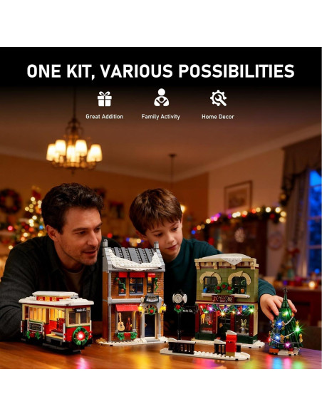 Kit de Iluminación LED BRIKSMAX para LEGO 10308 Calle Principal