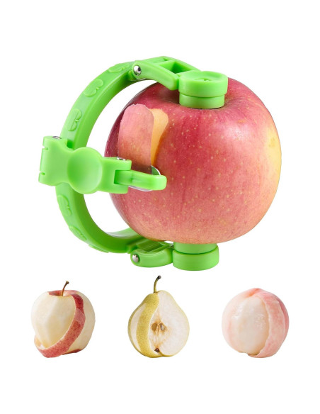 Pelador de Manzanas Nicerice Verde Ajustable de Acero Inoxidable