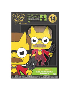 Pin de Esmalte Diablo Flanders Funko - Los Simpsons - 10.16 cm