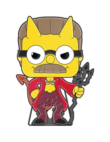 Pin de Esmalte Diablo Flanders Funko - Los Simpsons - 10.16 cm