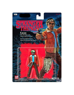 Figura Lucas Stranger Things 10.16 cm Bandai con Demogorgon