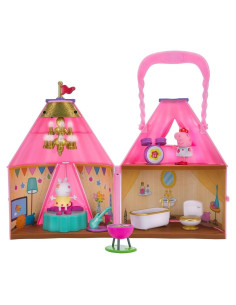 Juego de tienda de glamping Peppa Pig Fest 9 piezas - Incluye figuras y accesorios