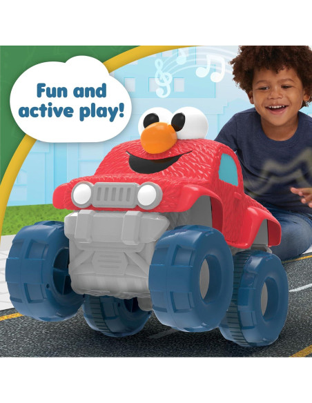 Camión Monstruo Elmo Giggle & Go Just Play 32.4x25.4cm