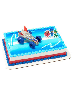 Adorno de Pastel PJ Masks DecoSet Salva el Día - 2 Piezas