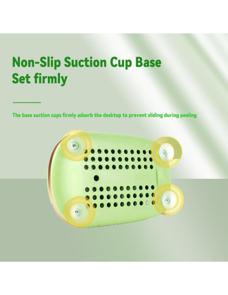 Pelador de Manzana y Pera ULAKLU Verde Claro, Automático y Antideslizante