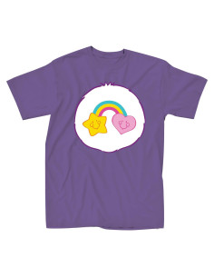 Camiseta Disfraz Care Bears Unisex Adulto X-Large Púrpura