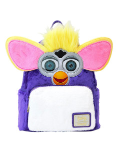 Mochila Mini Furby Loungefly 22.86x26.67cm Piel Sintética