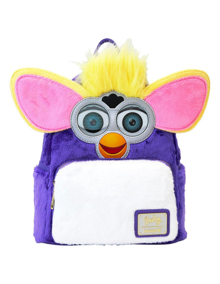 Mochila Mini Furby Loungefly 22.86x26.67cm Piel Sintética