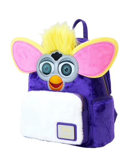 Mochila Mini Furby Loungefly 22.86x26.67cm Piel Sintética