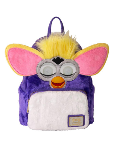 Mochila Mini Furby Loungefly 22.86x26.67cm Piel Sintética
