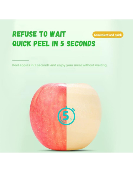 Pelador de Manzana y Pera ULAKLU Verde Claro, Automático y Antideslizante