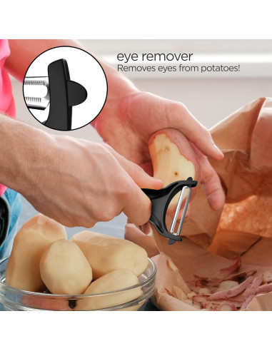 Pelador de Patatas y Verduras LFFEL - Doble Cara Ergonómico