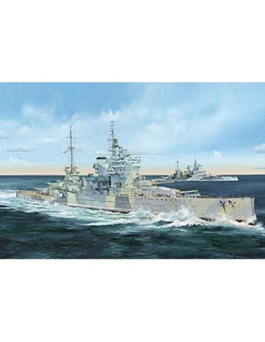 Modelo Acorazado HMS Queen Elizabeth 1941 Trumpeter 600 Piezas