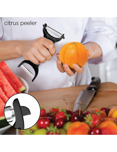 Pelador de Patatas y Verduras LFFEL - Doble Cara Ergonómico Pelador de Patatas y Verduras LFFEL - Doble Cara Ergonómico