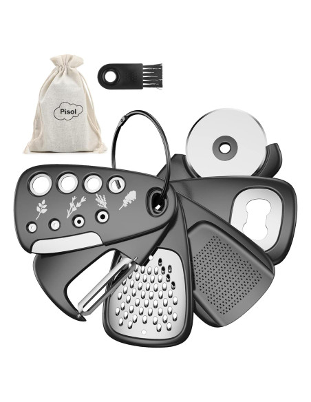 Juego de Gadgets de Cocina Pisol 6 Piezas Compacto y Multifuncional