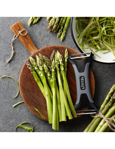 Pelador de Patatas y Verduras LFFEL - Doble Cara Ergonómico Pelador de Patatas y Verduras LFFEL - Doble Cara Ergonómico