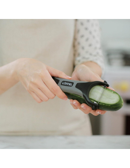 Pelador de Patatas y Verduras LFFEL - Doble Cara Ergonómico Pelador de Patatas y Verduras LFFEL - Doble Cara Ergonómico