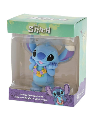 Figurita Enesco Grand Jester Disney Stitch Lei Hawaiano 8.9 cm