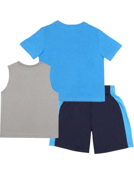 Conjunto Corto 3 Piezas Mickey Mouse Niños 3T Azul Cielo