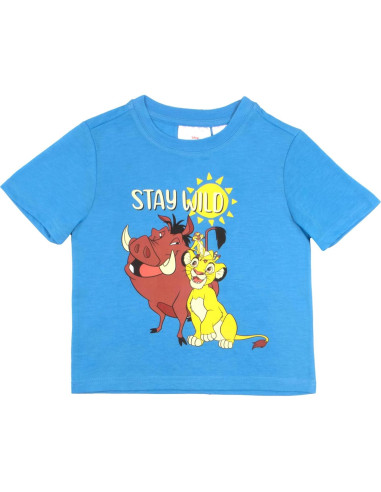 Conjunto Corto 3 Piezas Mickey Mouse Niños 3T Azul Cielo