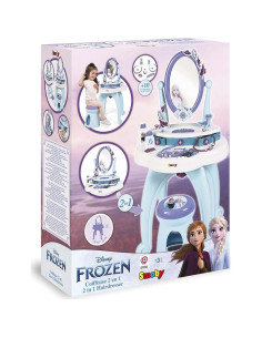 Mesa de Tocador 2 en 1 Smoby Frozen con Accesorios 2