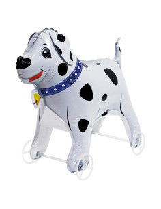 Globo de Perro Dálmata Mylar 20 cm para Fiesta de Cumpleaños