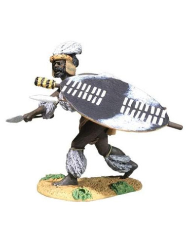 Figura de Metal W. Britains Guerra Anglo Zulu 20196 Uthulwana 60mm