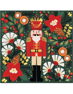 Rompecabezas Galison Merry Nutcracker 500 Piezas Foil 2