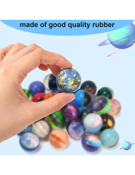 30 Pelotas Rebotadoras Galácticas Pllieay 32mm para Niños
