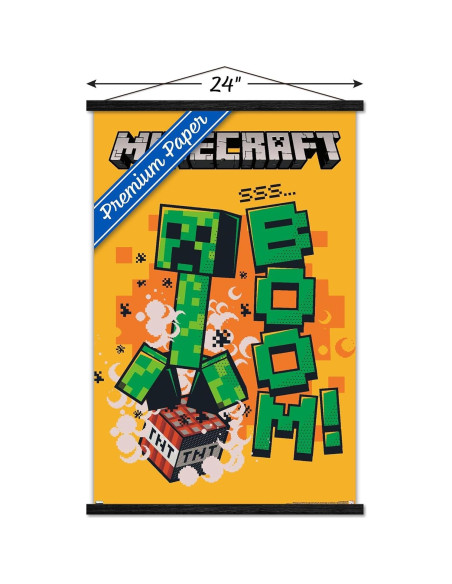 Póster de Pared Trends International Minecraft Creeper 86.4x56.8cm